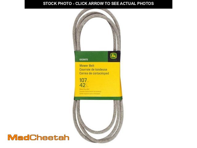 Lot 74-12853843 - John Deere 42 in. Deck Drive Belt for Select John Deere Mowers - UNUSED