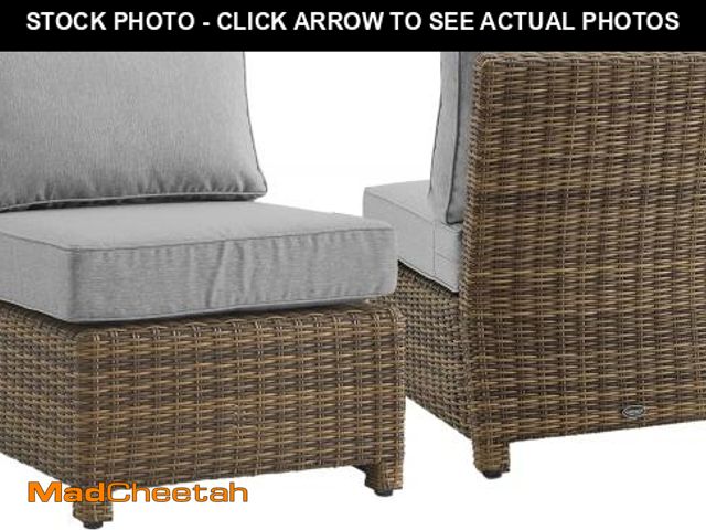 Lot 74-12508263 - (SINGLE CHAIR) Crosley Furniture Bradenton Outdoor Chair, Wicker Patio Chair for Conversation, Porch...