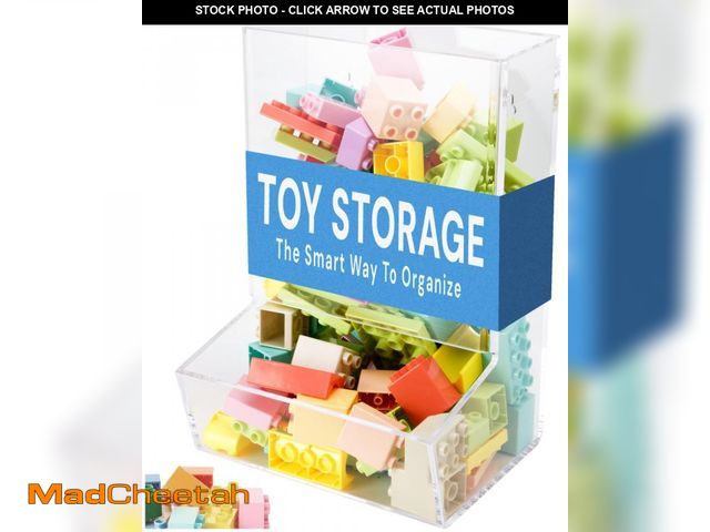 Lot 74-12120955 - SimplyImagine Hanging Acrylic Toy Dispensers (Single Divided) - Playroom Storage Acrylic Bin - Wall ...