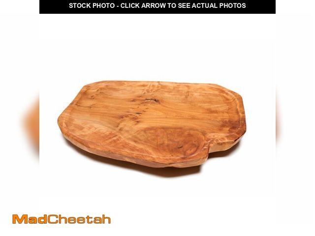 Lot 74-14208063 - Driini Premium Handmade Root Wood Lazy Susan Turntable Organizer - Rustic Wooden Serving Platter Che...