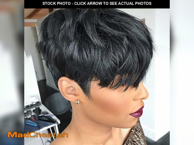 Lot 74-14386578 - VRZ Pixie Cut Wig Human Hair Short Pixie Cut Wigs for Black Women 100% Real Human Hair Short Pixie W...