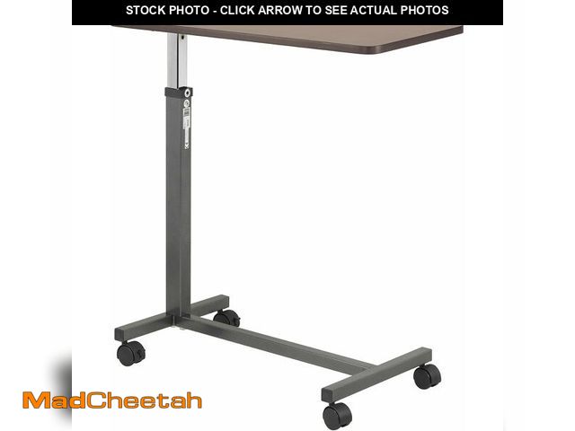 Lot 74-13041985 - Drive Medical Overbed Table with Wheels - Secure Height Adjustment for Comfort - Non Tilt Surface - ...