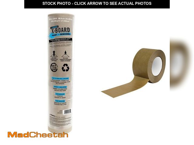 Lot 74-13766744 - (MISSING TAPE)Trimaco X-Board Paint &amp; Remodel Surface Protector (1 roll) and Trimaco FloorShell ...