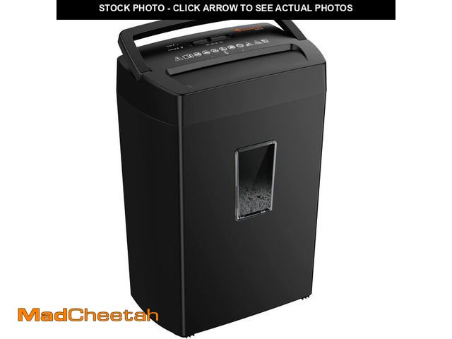 Lot 74-13622744 - Bonsaii 12-Sheet Cross Cut Paper Shredder, 5.5 Gal Home Office Heavy Duty Shredder for Paper, Credit...