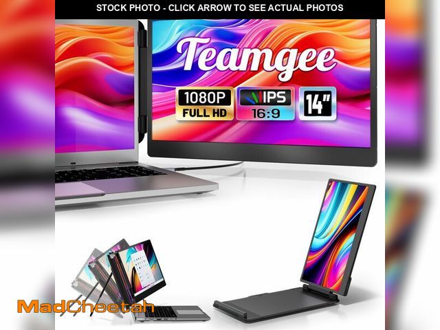 Lot 74-14481513 - Teamgee 14Ã¢â¬Â Laptop Screen Extender, S1 Dual FHD IPS Portable Monitor for 13Ã¢â¬â17Ã¢â¬Â L...