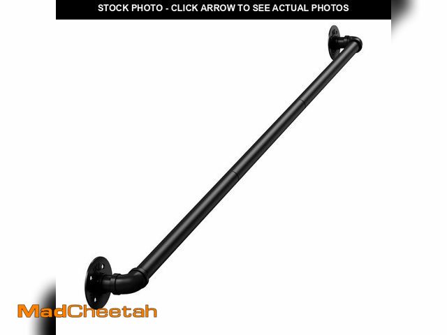 Lot 74-12601811 - DAMEING 4FT Heavy Duty Stair Handrail, Galvanized Metal Pipe Hand Rail Kit, 440LB Capacity, Wall Mou...