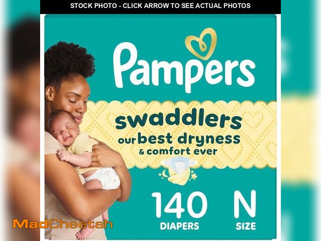 Lot 74-13953161 - Swaddlers Diapers, Size 0 (up to 10 lbs), 140 Count, Absorbent, Keeps Baby Dry and Comfortable, Skin...