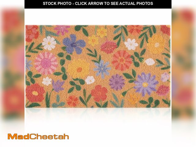 Lot 74-14147538 - Fttoyoly Spring Floral Door Mat for Front Door, Doormat Outside Entrance with Wildflower, Spring Out...