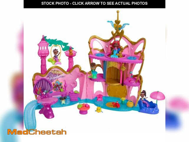 Lot 74-12664221 - Disney Junior Ariel Deluxe Atlantica Palace Playset and 4-inch Figures, Lights and Sounds, 22-pieces...