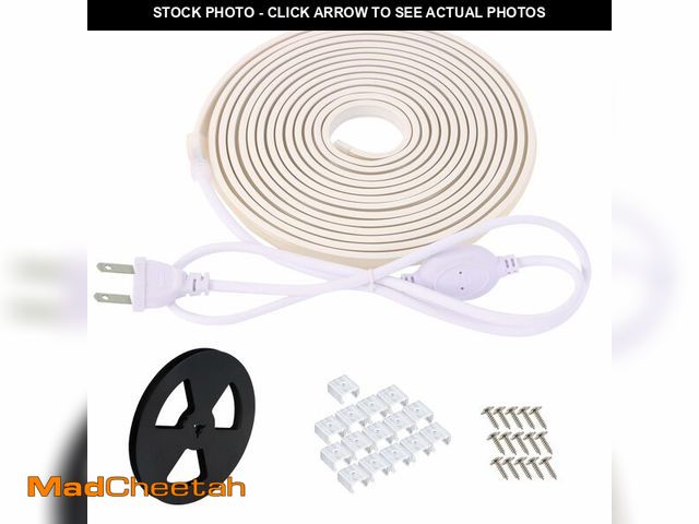 Lot 74-14300766 - pcningled AC 120V COB LED Strip Light 2 Meter 6.56ft IP67 Waterproof LED Light Strip Cuttable White ...
