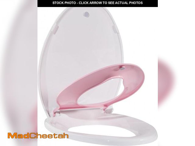 Lot 74-12367126 - Toilet Seat, Elongated Toilet Seat with Toddler Seat Built in, Potty Training Toilet Seat Elongated ...