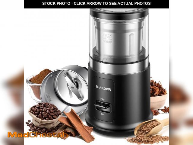 Lot 74-12052117 - SHARDOR One Touch Coffee Grinder Electric, Spice, Herb, For Coffee Bean Spices and Seeds with 1 Remo...