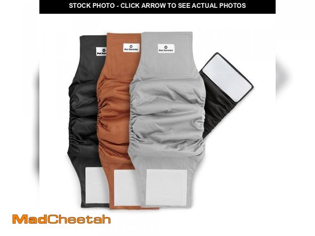 Lot 74-11555116 - Pet Parents Washable Belly Bands for Male Dogs (3pack) + Extendrs of Durable Dog Diapers Male, Premi...