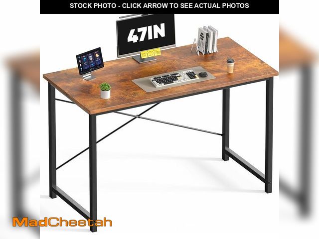 Lot 74-13844486 - DUMOS 47 Inch Computer Desk for Home Office, Modern Writing Study Table Simple Modern Style for Bedr...
