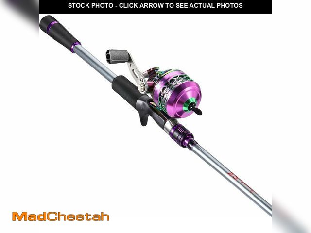 Lot 74-14349030 - Sougayilang Fishing Reel Rod Combo, 5.5ft Two Pieces Colorful Poratble Light Weight Casting Rod with...