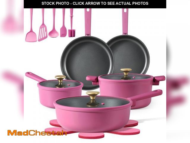 Lot 74-12112646 - CAROTE Non Stick Pots and Pans Set, Cookware Sets Nonstick, Kitchen Cooking Set with Stay-Cool Handl...