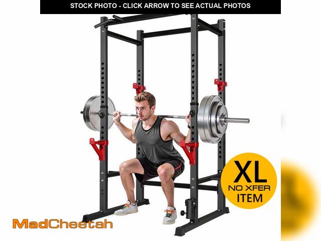 Lot 74-13681354 - Primy 1000lb Capacity Power Rack, Rack Cage for Weight Training, Adjustable Squat Stand Rack for Hom...