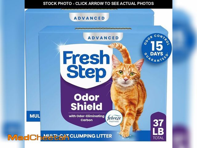 Lot 74-14581841 - Fresh Step Advanced Odor Shield Multi Cat Clumping Cat Litter, 18.5 lb, 2Pk - UNUSED