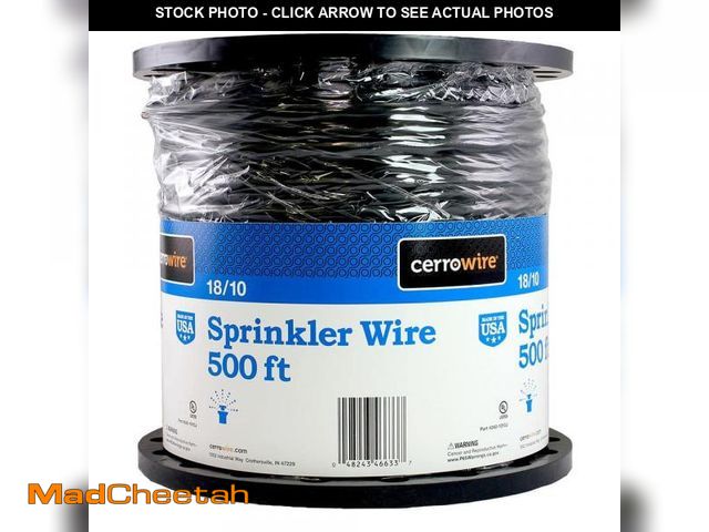 Lot 74-12496014 - Cerrowire 500 ft. 18/10 Black Solid Copper Sprinkler Wire - UNUSED