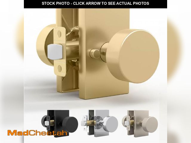 Lot 74-12180853 - Mega Handles Laura Privacy Door Knob for Hallway, Closet and Bathroom Reversible Heavy Duty Design D...