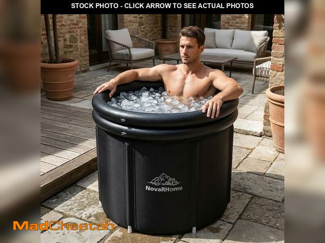 Lot 74-14250842 - Ice Bath Tub for Athletes - 33in Deep Portable Cold Plunge for Recovery &amp; Cold Water Therapy 8-L...