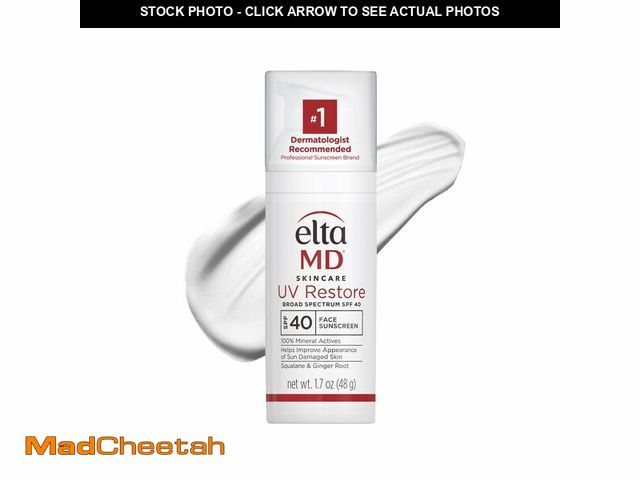 Lot 74-14380090 - EltaMD UV Restore Face Sunscreen, SPF 40, Mineral Sunscreen for Sun Damaged Skin Repair, Anti-Aging ...
