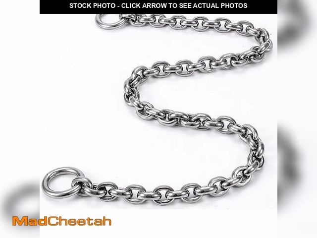 Lot 74-13568304 - Dog Choker Collar Slip Chain,Stainless Steel Collar for Medium and Large Dogs Heavy Duty,Dog Trainin...