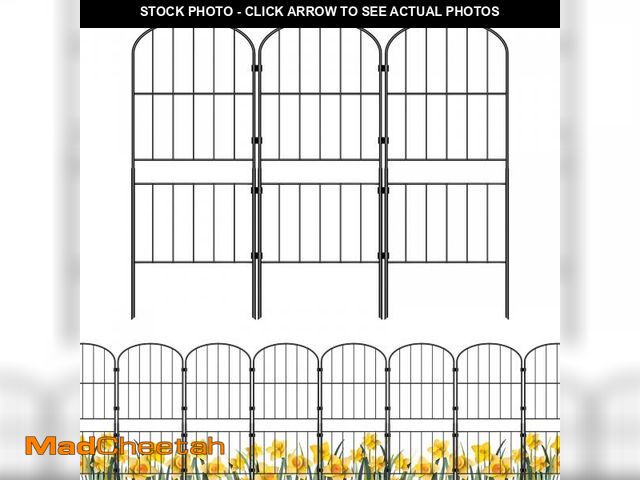 Lot 74-12050706 - mapleway 31in(H) 10 Pack Garden Fence, 10ft(L) Dog Fence Outdoor for Yard, Decorative Garden Fencing...