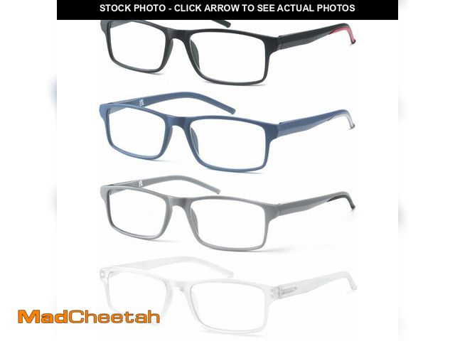 Lot 74-14051335 - OLOMEE Blue Light Blocking Reading Glasses for Men Wide Rectangular Men's Readers +1.50 Lightweight ...