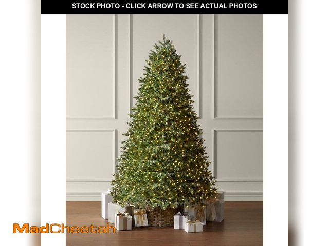 Lot 74-12932483 - Home Decorators Collection 7.5 ft. Elegant Twinkling Grand Fir LED Pre-Lit Artificial Christmas Tree...