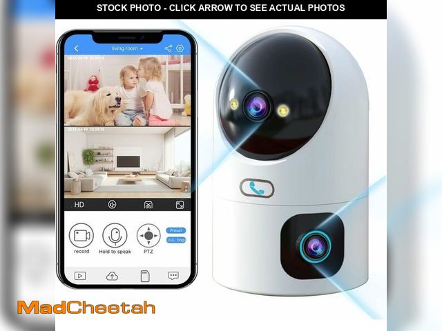 Lot 74-13544561 - JOOAN Dual 3MP PTZ Security Camera, Dual Indoor Cameras,5G Dual-Band Pet Camera with Color&amp;IR Ni...