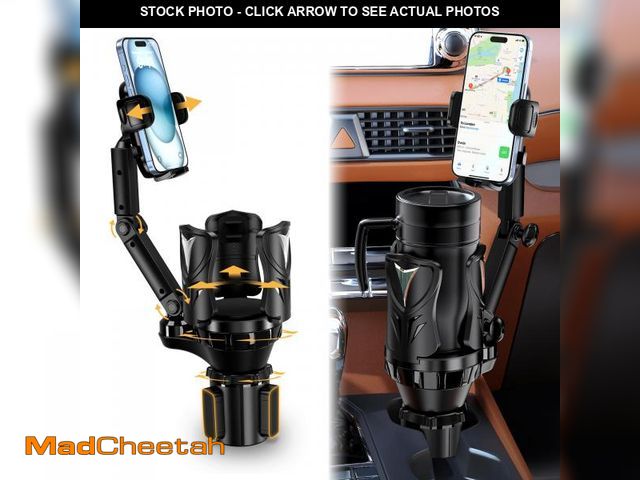 Lot 74-12311598 - Phone Holders for Your Car, Adjustable Car Cup Holder Expander with Rubber Grip, Secure Hold, Multi-...