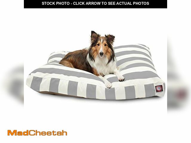 Lot 74-12664472 - Majestic Pet Rectangle Large Dog Bed Washable - Non Slip Comfy Pet Bed - Dog Crate Bed with Removabl...