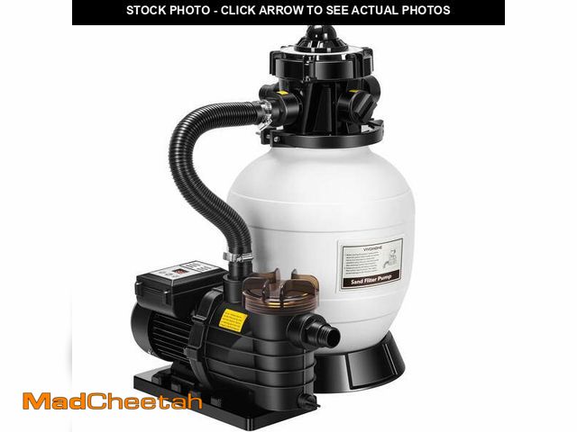 Lot 74-14588044 - SPECSTAR 12 Inch Sand Filter Pump 7 Way Valve w/ 24 Hours Timer 1/3 HP Pool Pump 2080 GPH Fits 7500 ...