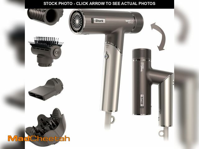 Lot 74-13629976 - Shark SpeedStyle Pro Flex Professional Performance High-Velocity Hair Dryer System with Scalp Shield...
