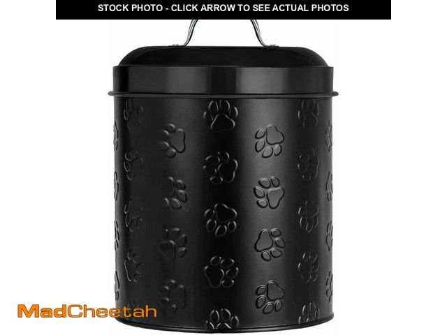 Lot 74-12323302 - Amici Home Puppy Paws Embossed Pet Food Canister, Pet Storage Containers, Airtight Lid, Dog Treat Ja...