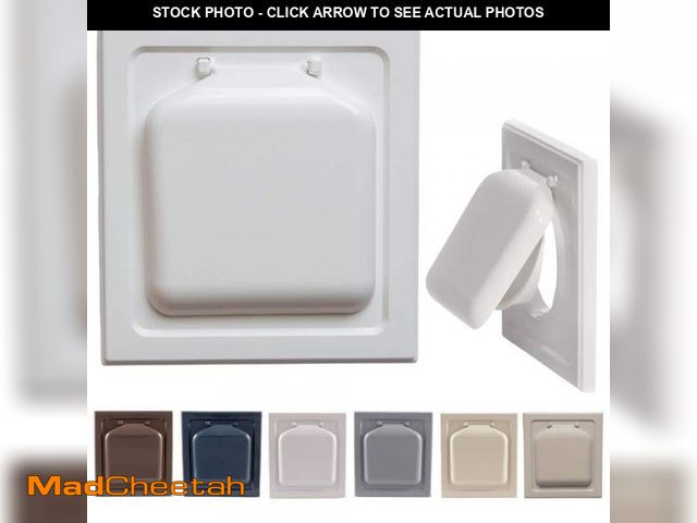 Lot 74-12365385 - NO-PEST VENT 4 in. Wide-Mount Dual Door Wall Vent in White - UNUSED