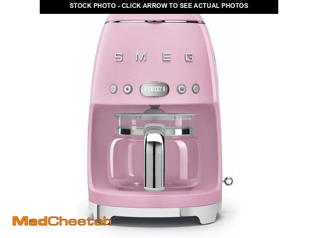 Lot 74-13042411 - Smeg 50's Retro Style Aesthetic Drip Coffee Machine with 10 Cup Glass Carafe, Auto Start Feature, Ke...