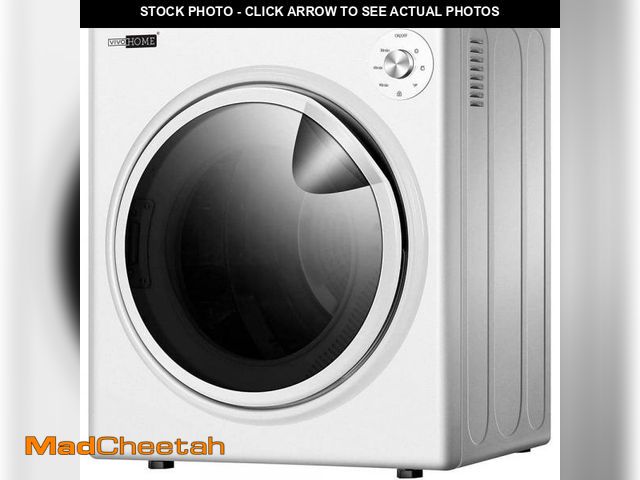 Lot 74-12055286 - VIVOHOME 3.5 cu.ft 110V 1500W White Electric Compact Portable Laundry Dryer - UNUSED