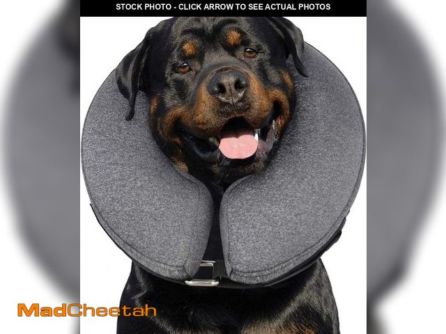 Lot 74-12310119 - MIDOG Inflatable Dog Neck Donut Collar Alternative After Surgery, Soft Protective Recovery Cone for ...