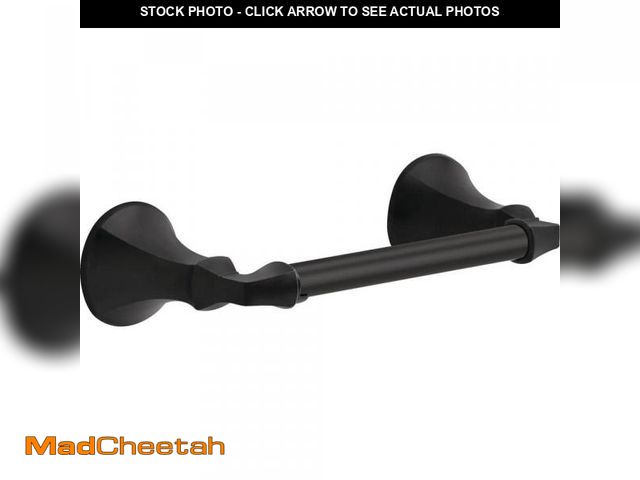 Lot 74-12409857 - Delta Ashlyn Wall Mount Pivot Arm Toilet Paper Holder Bath Hardware Accessory in Matte Black - UNUSE...