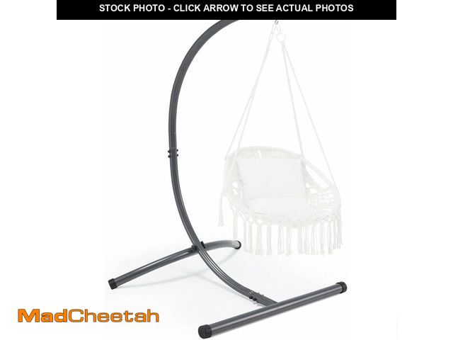 Lot 74-13070483 - (MISSING HARDWARE) Homgava Hammock Chair Stands Hanging Hammock Stands,C Stand for Swing Chair Heavy...