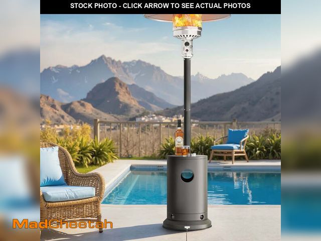 Lot 74-12888124 - Patio Heater for Outdoor Use, 50,000BTU Propane Heater with Wheels and Adjustable Thermostat, Heavy ...