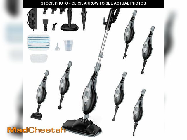 Lot 74-14587892 - JIOABL 10-in-1 Steam Mop with Handheld Steamer, Chemical-Free Floor Cleaner for Hardwood, Tile &amp;...