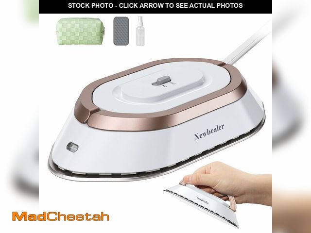 Lot 74-12715323 - Newbealer Travel Iron with Dual Voltage - 120V/220V Lightweight Dry Iron for Clothes (No Steam), Non...