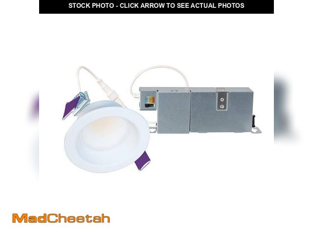 Lot 74-12676732 - HALO LCR2 2 in. Soft White Selectable CCT Integrated LED Recessed Light with Surface Mount White Tri...