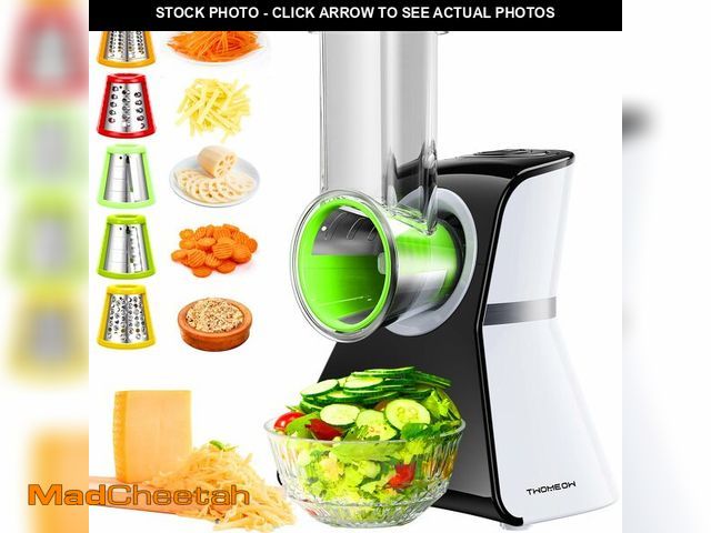 Lot 74-14475249 - Electric Cheese Grater Salad Shooter,5-In-1 Electric Slicer For Home Kitchen,One-Touch Easy Control,...