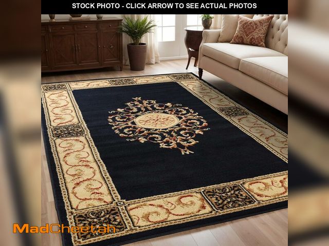 Lot 74-12664680 - Superior Elegant Medallion Collection 4' x 6' Area Rug, Attractive Rug with Jute Backing, Durable an...