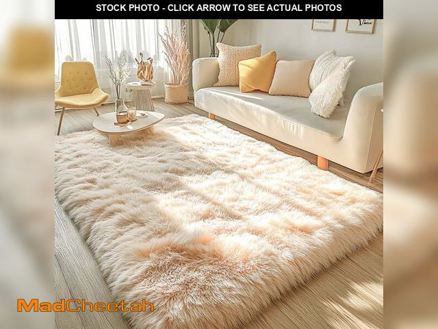 Lot 74-12679913 - Pentantan Shag Area Rugs, 5ft x 8ft Soft Fluffy Indoor Carpet for Living Room Bedroom Decor, Camel -...