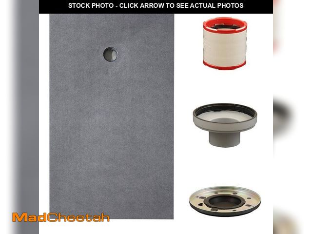 Lot 74-12552806 - Everbilt Watershield Shower System 36 in. x 60 in. Waterproof Shower Pan with Off-Center Drain (Drai...